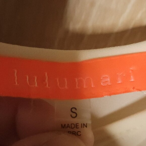 Lulumarie Womens Cream Silky Long Sleeve Boho Embroidered Ruffle Blouse Small - Picture 6 of 7